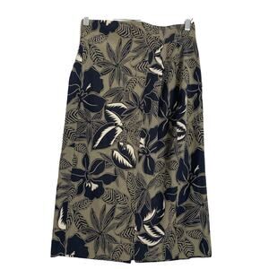 VINTAGE ESCADA TAIL‎ SKIRT 38 - Black & Army Green